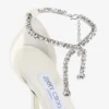 Pantofi cu toc Stevie 100 din piele lăcuită de culoare latte