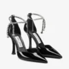 Pantofi cu toc Stevie 100 din piele lăcuită neagră Pantofi cu toc Stevie 100 din piele lăcuită neagră