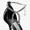 Pantofi cu toc Stevie 100 din piele lăcuită neagră Pantofi cu toc Stevie 100 din piele lăcuită neagră