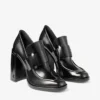 Pantofi cu toc Tylor 95 negri din piele moale Spazzolato