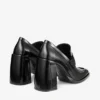 Pantofi cu toc Tylor 95 negri din piele moale Spazzolato