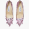 Pantofi cu vârf ascuțit Alia Rose Mix din piele de căprioară și acoperiți cu cristale Pantofi cu vârf ascuțit Alia Rose Mix din piele de căprioară și acoperiți cu cristale