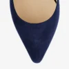 Pantofi cu vârf ascuțit Romy 60 din piele de căprioară bleumarin Pantofi cu vârf ascuțit Romy 60 din piele de căprioară bleumarin