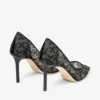 Pantofi cu vârf ascuțit Romy 85 negri din dantelă jimmy choo Pantofi cu vârf ascuțit Romy 85 negri din dantelă jimmy choo