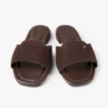 Pantofi fără toc Dina din piele nappa neagră, cu barete încrucișate Pantofi fără toc Dina din piele nappa neagră, cu barete încrucișate