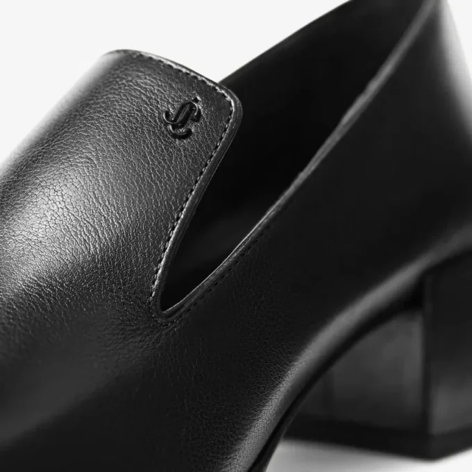 Papuci Eliot 45 Papuci din piele vintage neagră Papuci Eliot 45 Papuci din piele vintage neagră