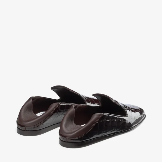 Papuci Eliot din piele cu imprimeu de crocodil Sambuco Papuci Eliot din piele cu imprimeu de crocodil Sambuco
