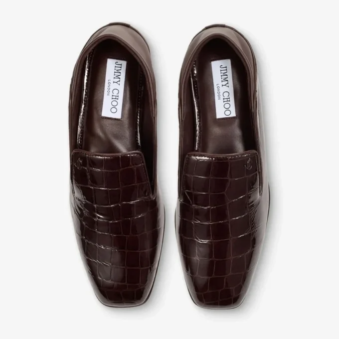 Papuci Eliot din piele cu imprimeu de crocodil Sambuco Papuci Eliot din piele cu imprimeu de crocodil Sambuco