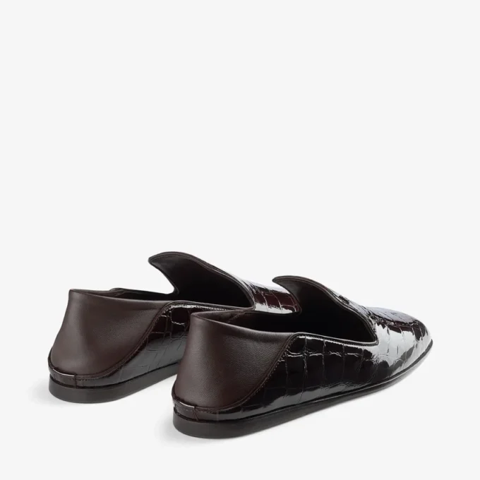 Papuci Eliot din piele cu imprimeu de crocodil Sambuco Papuci Eliot din piele cu imprimeu de crocodil Sambuco