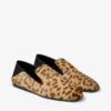 Papuci Eliot din piele de ponei cu imprimeu leopard natural Papuci Eliot din piele de ponei cu imprimeu leopard natural