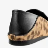 Papuci Eliot din piele de ponei cu imprimeu leopard natural Papuci Eliot din piele de ponei cu imprimeu leopard natural