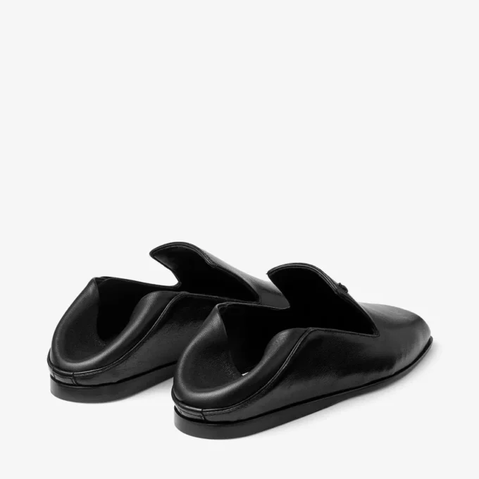 Papuci Eliot din piele neagră vintage Papuci Eliot din piele neagră vintage