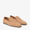 Papuci Eliot F Papuci din piele de căprioară de culoare caramel cu ochiuri Papuci Eliot F Papuci din piele de căprioară de culoare caramel cu ochiuri