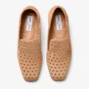 Papuci Eliot F Papuci din piele de căprioară de culoare caramel cu ochiuri Papuci Eliot F Papuci din piele de căprioară de culoare caramel cu ochiuri