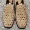 Papuci Eliot F Papuci din piele de căprioară de culoare caramel cu ochiuri Papuci Eliot F Papuci din piele de căprioară de culoare caramel cu ochiuri