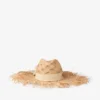 Pălărie mică Thalia din rafie naturală cu fundă din panglică Pălărie mică Thalia din rafie naturală cu fundă din panglică