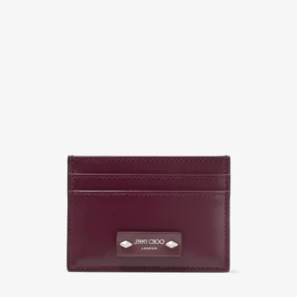 Portcard din piele Umika Garnet