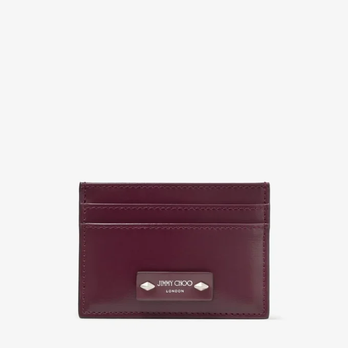 Portcard din piele Umika Garnet