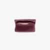 Portcard moale cu lanț Portcard din satin de culoare merlot închis cu fundă cu cristale Portcard moale cu lanț Portcard din satin de culoare merlot închis cu fundă cu cristale