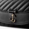 Portofel Curve cu lanț Portofel din piele de Biker matlasată, negru, cu lanț