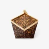 Pungă de mână transparentă Ganache în nuanță de carapace de broască țestoasă