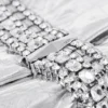 Pungă de mână Zandra din piele metalizată vintage argintie Pungă de mână Zandra din piele metalizată vintage argintie