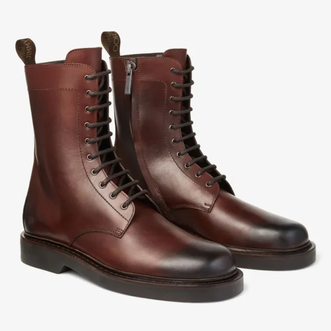 Rowan Derby Boot Ghete din piele de vițel cerată, culoare castan Rowan Derby Boot Ghete din piele de vițel cerată, culoare castan