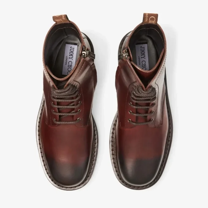 Rowan Derby Boot Ghete din piele de vițel cerată, culoare castan Rowan Derby Boot Ghete din piele de vițel cerată, culoare castan