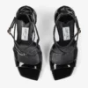 Sandale Azia 110 din piele lăcuită neagră Sandale Azia 110 din piele lăcuită neagră