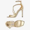 Sandale Azia 110 din piele Liquid Metal aurie Sandale Azia 110 din piele Liquid Metal aurie