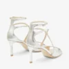 Sandale Azia 75 din piele cu sclipici, culoare șampanie Sandale Azia 75 din piele cu sclipici, culoare șampanie