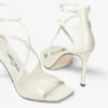 Sandale Azia 95 din piele lăcuită Latte Sandale Azia 95 din piele lăcuită Latte