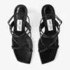 Sandale Azie 85 din piele nappa neagră Sandale Azie 85 din piele nappa neagră