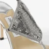 Sandale cu baretă din piele nappa metalizată cu plasă metalică Sandale cu baretă din piele nappa metalizată cu plasă metalică