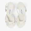 Sandale cu platformă Heloise 80 din piele nappa de culoare latte Sandale cu platformă Heloise 80 din piele nappa de culoare latte