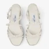 Sandale cu platformă Nyra 60 din piele nappa de culoare latte Sandale cu platformă Nyra 60 din piele nappa de culoare latte