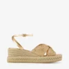 Sandale cu toc înalt Aella 60 Gold Raffia Sandale cu toc înalt Aella 60 Gold Raffia