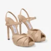 Sandale Elly 120 Chai din piele moale și piele nappa lucioasă Sandale Elly 120 Chai din piele moale și piele nappa lucioasă