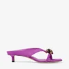 Sandale Emeri Stone 35 din piele de căprioară violet orhidee și chihlimbar închis Sandale Emeri Stone 35 din piele de căprioară violet orhidee și chihlimbar închis