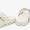 Sandale Fayence din piele Latte, fără toc, cu ornamente din perle Sandale Fayence din piele Latte, fără toc, cu ornamente din perle