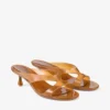 Sandale Jelly Drop 50 din jelly de culoare chihlimbar Sandale Jelly Drop 50 din jelly de culoare chihlimbar