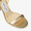 Sandale Jenn 100 din piele nappa metalizată aurie Sandale Jenn 100 din piele nappa metalizată aurie