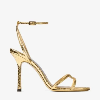 Sandale Leo 100 din piele aurie Sandale Leo 100 din piele aurie