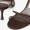 Sandale Leo 65 din piele de căprioară ciocolatie Sandale Leo 65 din piele de căprioară ciocolatie