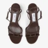 Sandale Leo 65 din piele de căprioară ciocolatie Sandale Leo 65 din piele de căprioară ciocolatie