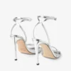 Sandale Metz 100 din piele Liquid Metal argintie Sandale Metz 100 din piele Liquid Metal argintie