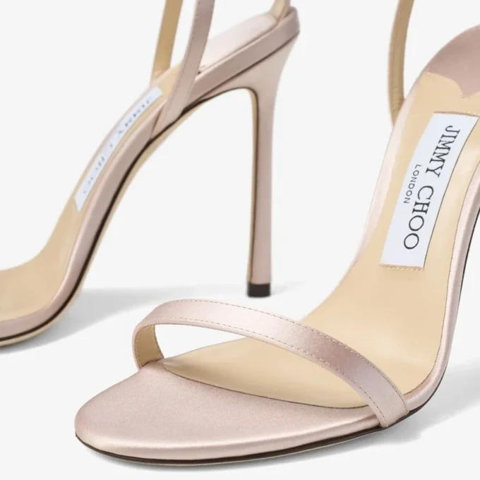 Sandale Minny 110 Rosa din satin