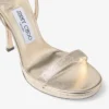 Sandale Moza Platform 120 din țesătură Platinum Brilliance