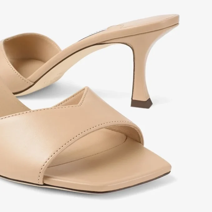 Sandale mule Skye 70 din piele de vițel Chai Sandale mule Skye 70 din piele de vițel Chai