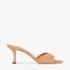 Sandale Skye 70 din piele de căprioară de culoare caramel Sandale Skye 70 din piele de căprioară de culoare caramel